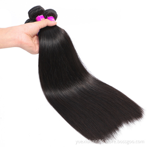 Wholesale 100% Full Cuticle Aligned Raw Virgin Human Hair Extensions 10A Grade Straight Hair Bundles